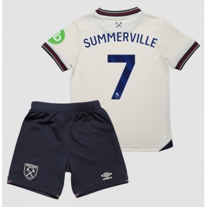 Fotbalové Dres West Ham United Crysencio Summerville #7 Dětské Venkovní Oblečení 2025-26 Krátký Rukáv (+ trenýrky)